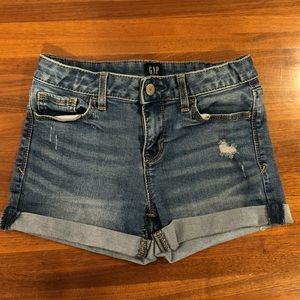 Gap Jean shorts.  Stretch midi shorts.